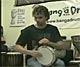Alex playing doumbek